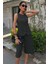 Mottisfashion Midi Şortlu ve Yelekli Viscon Takım 10167 7