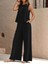 Mottisfashion Kadın Sıfır Kollu Bisiklet Yaka Aerobin Bluz ve Pantolon Ikili Takım 2