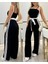 Mottisfashion Kadın Ip Askılı Straplez Belden Kuşaklı Viskon Iki Iplik Tulum 1