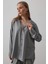 Mottisfashion Geniş Manşet Detaylı Gömlek - Gri 4
