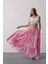 Mottisfashion Dantel Detaylı Etek - Pembe 1