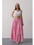 Mottisfashion Dantel Detaylı Etek - Pembe 4