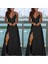 Mottisfashion Kadın Ip Askılı Dekolteli Yırtmaç Detay Krep Elbise 2