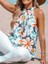 Mottisfashion Kadın Kolsuz Halter Yaka Desenli Bluz 1