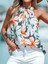 Mottisfashion Kadın Kolsuz Halter Yaka Desenli Bluz 3