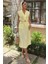 Mottisfashion Göbeği Halka Detaylı Midi Boy Elbise 2896 1