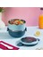 66732 Stainless Steel Vakumlu Lunch Box Iki Katlı Paslanmaz Çelik Kolay Kilitlenir Kendinden Kaşıklı Sefer Tası – 1000ML Mavi 2