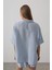 Mottisfashion Yarım Kol Müslin Gömlek - Bebe Mavisi 4