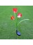Güneş Enerjili 3 Kafalı Lale Işıkları Dış Mekan LED Aydınlatma Solar Tulip Lights 2