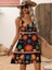 Mottisfashion Kadın Ip Askılı V Yakalı Süprem Elbise 2