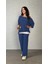 Mottisfashion Kadın Kısa Kollu Omuzlardan Açık Yarasa Kollu Bürümcük Bluz ve Pantolon ve Viskon Atlet 1