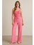 Mottisfashion Kadın Beli Lastikli Pol Paça Pantolon 5