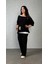 Mottisfashion Kadın Kısa Kollu Omuzlardan Açık Yarasa Kollu Bürümcük Bluz ve Pantolon ve Viskon Atlet 1