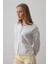 Mottisfashion Yanları Bağlamalı Basic Gömlek - Beyaz 1