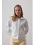 Mottisfashion Yanları Bağlamalı Basic Gömlek - Beyaz 4