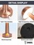Rose Gold Dokunmatik Metal Masa Lambası – 3 Renk Ayarlı, Şarjlı, 8 Saat Işık Süresi Znlnht3, One Size 5
