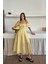 Mottisfashion Sarı Gipeli Brode Elbise 1