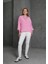 Mottisfashion Kol Katlama Detaylı Pembe Gömlek 2