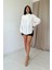 Mottisfashion Beyaz Pilise Detaylı Jesica Gömlek 6