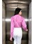 Mottisfashion Pembe Saten Gömlek 3