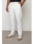 Beyaz Regular Fit Erkek Duble Paça Pantolon E1029 3