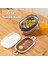 66729-1 Stainless Steel Vakumlu Lunch Box Iki Katlı Paslanmaz Çelik Kolay Kilitlenir Kendinden Kaşıklı Sefer Tası – 1300ML Pembe-Lila 1