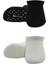 Bistyle 2'li Sneakers Kaymaz Basic Penye Çorap 20103 Siyah Ekru 2