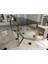 Cton Paslanmaz Metal Cam Yemek Masası 4