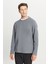Pamuklu Standart Fit Normal Kesim Bisiklet Yaka Sweatshirt 1