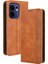 Oppo Reno 13F Için Manyetik Kapatmalı Vintage Desen Pu Deri Cüzdan Kılıfı ve Kart Yuvaları (Yurt Dışından) 1