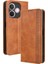 Oppo A5 Pro 5g Için Manyetik Kapatmalı Vintage Desen Pu Deri Cüzdan Kılıfı ve Kart Yuvaları (Yurt Dışından) 1