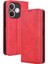 Oppo A5 Pro 5g Için Manyetik Kapatmalı Vintage Desen Pu Deri Cüzdan Kılıfı ve Kart Yuvaları (Yurt Dışından) 1