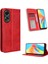 Oppo A78 4g Için Manyetik Kapatmalı Vintage Desen Pu Deri Cüzdan Kılıfı ve Kart Yuvaları (Yurt Dışından) 4