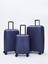 Polipropilen 3'lü Kırılmaz Valiz Seti Lacivert 6