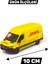 Çek Bırak Diecast Model Araba 10 cm - Mercedes Sprinter Kargo Arabası Dhl Metal Açılabilir Kapılı 3