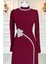 Zühre Tesettür Abiye Bordo 3