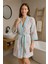 Baskılı Müslin Kimono Bornoz – Unisex | %100 Pamuk Yumuşacık 2 Katlı Doğal Kumaş - ZTMBB10 1