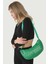 Yeşil Örgü Görünümlü Yarım Ay Çapraz Askılı El Ve Omuz Çanta 256 1