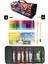 4 Bölümlü Renkli Desen Kalem Çantası Monami Live Color Su Bazlı 36`lı Marker Water Based Twin Set 1