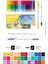 4 Bölümlü Renkli Desen Kalem Çantası Monami Live Color Su Bazlı 36`lı Marker Water Based Twin Set 2