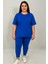Kadın Büyük Beden Kısa Kollu Tayt Takım 8210-25 1
