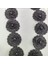 3,5*4 cm Siyah Incili Boncuklu Çiçek Şerit -Siyah Dantel Çiçek Süs-Aplik – Zarif 2 Metre 6
