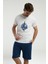 Erkek Bisiklet Yaka Kısa Kollu Şortlu Pijama Takım 2