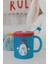 Ruby Penguen Desenli 210 ml Pipetli Kulplu Pp Bebek Bardağı 142003 Mavi-Kırmızı 5
