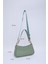 Mint Yeşil SHK113 Suni Deri Astarlı Fermuarlı Ayarlanabilir Askılı El, Kol ve Omuz Çantası 2