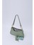 Mint Yeşil SHK113 Suni Deri Astarlı Fermuarlı Ayarlanabilir Askılı El, Kol ve Omuz Çantası 5