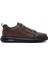 Erkek Kahverengi Bağcıklı Deri Sneaker 25WFD690518 1