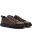 Erkek Kahverengi Bağcıklı Deri Sneaker 25WFD690518 3