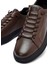 Erkek Kahverengi Bağcıklı Deri Sneaker 25WFD690518 8