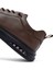 Erkek Kahverengi Bağcıklı Deri Sneaker 25WFD690518 10